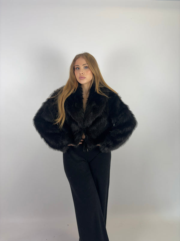 Pelliccia Bloom black