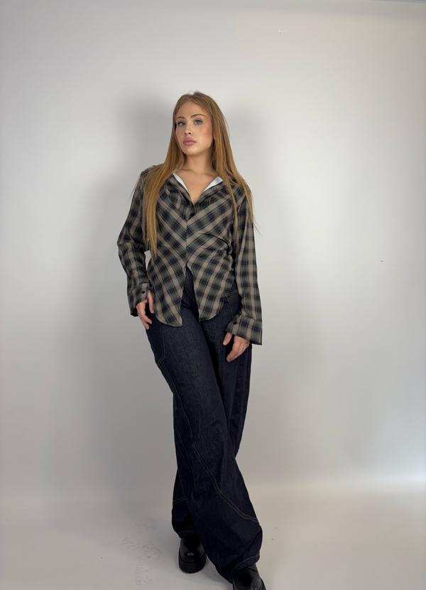 Check Waist Shirt
