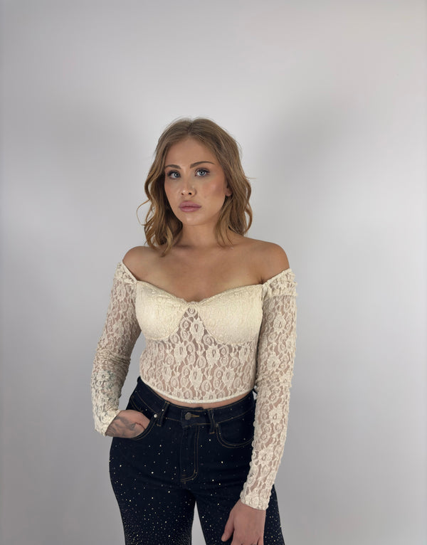 Crop Top Pizzo