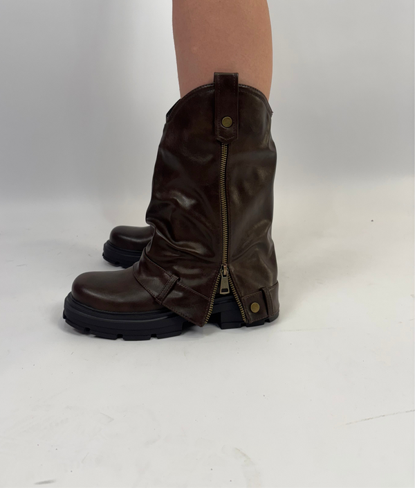Stivali Biker Zip